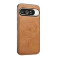 thumbnail image 1 of Allytechgroup PU Leather Case for Google Pixel 8 Pro, Compatible with MagSafe Magnetic Wireless Charging PU Back Cover with Soft TPU Frame, Shockproof Protection, Car Mount Ready, Brown, 1 of 6