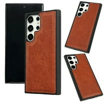 Allytechgroup PU Leather Phone Case for Samsung Galaxy A56 5G, Slim Fit Anti-Scratch Shockproof Protective Galaxy A56 5G Cover with TPU Frame Classic Galaxy A56 5G Case for Women Men, Brown