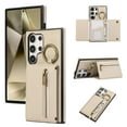 thumbnail image 1 of Allytechgroup PU Leather for Samsung Galaxy Note 20 Ultra Wallet Case with Card Slot, Military Grade Drop Protection Anti-Fingerprint Design for Samsung Galaxy Note 20 Ultra, Beige, 1 of 10