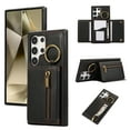 thumbnail image 1 of Allytechgroup PU Leather for Samsung Galaxy S20 Ultra Wallet Case with Card Slot, Military Grade Drop Protection Anti-Fingerprint Design for Samsung Galaxy S20 Ultra, Black, 1 of 10