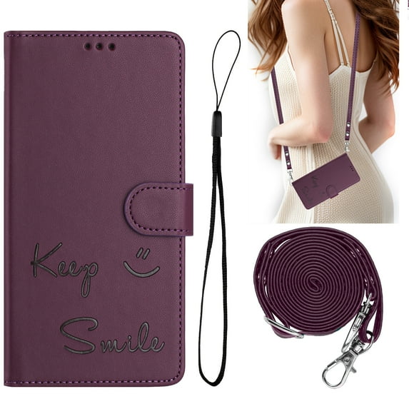 Allytechgroup PU Leather Wallet Case for Apple iPhone 13 Pro Max, Slim Folio Cover with Magnetic Closure RFID Blocking 3 Card Slots & Cash Pocket Protective Shockproof Flip Stand Case, Darkpurple