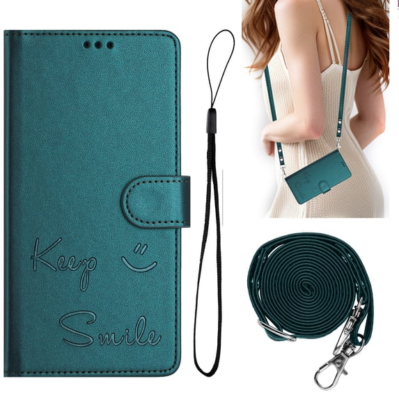 Allytechgroup PU Leather Wallet Case for Apple iPhone 13, Slim Folio Cover with Magnetic Closure RFID Blocking 3 Card Slots & Cash Pocket Protective Shockproof Flip Stand Case, Darkgreen