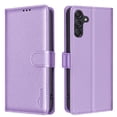 thumbnail image 1 of Allytechgroup PU Leather Wallet Case for Samsung Galaxy S22 Plus, Organize and Protect in Style Bumper Shockproof Stand Retro Phone Case for Samsung Galaxy S22 Plus, Purple, 1 of 7