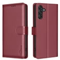 thumbnail image 1 of Allytechgroup PU Leather Wallet Case for Samsung Galaxy S25, Organize and Protect in Style Bumper Shockproof Stand Retro Phone Case for Samsung Galaxy S25, Red, 1 of 7