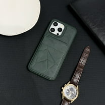 Allytechgroup PU Leather Wallet Phone Case for iPhone 15 Pro, RFID Blocking Case with Credit Card Slot Military Grade Drop Protection Shockproof Bumper for Apple iPhone 15 Pro, Darkgreen