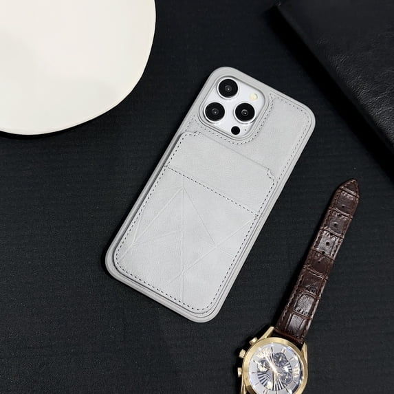 Allytechgroup PU Leather Wallet Phone Case for iPhone 16 Plus, RFID Blocking Case with Credit Card Slot Military Grade Drop Protection Shockproof Bumper for Apple iPhone 16 Plus, White