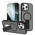 thumbnail image 1 of Allytechgroup Phone Case for Apple iPhone 13 Pro with Screen Protector, Compatible with MagSafe Shock Resistant iPhone 13 Pro Case with Kickstand & Military Grade Protection Cover,Black, 1 of 10