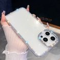 thumbnail image 1 of Allytechgroup Shockproof Glitter Cell Phone Case for Apple iPhone 15, White, 1 of 7