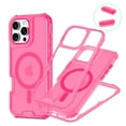 thumbnail image 1 of Allytechgroup Phone Case for Apple iPhone 15 Pro Max, Shockproof iPhone 15 Pro Max Case with Translucent Back Cover, Compatible with MagSafe, Matte TPU + PC iPhone 15 Pro Max Cover, Pink, 1 of 5