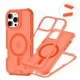 thumbnail image 1 of Allytechgroup Phone Case for Apple iPhone 15 Pro Max, Shockproof iPhone 15 Pro Max Case with Translucent Back Cover, Compatible with MagSafe, Matte TPU + PC iPhone 15 Pro Max Cover, Orange, 1 of 2