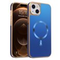 thumbnail image 1 of Allytechgroup Phone Case for Apple iPhone 15, Slim Fit Magnetic Back Cover Compatible with Mag-Safe Shockproof & Anti-Scratch iPhone 15 Case Cover for Women Men,Blue, 1 of 7