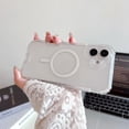 thumbnail image 1 of Allytechgroup Phone Case for Apple iPhone 16, Compatible with MagSafe Stylish iPhone 16 Case with Glitter Bling Design, Shockproof Dual Layer iPhone 16 Cover, Clear, 1 of 9