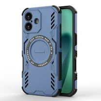 Allytechgroup Phone Case for Apple iPhone 17, Compatible with MagSafe Slim Fit iPhone 17 Case with Hybrid TPU PC Back Cover Camera Lens Protective Shockproof iPhone 17 Cover, Blue