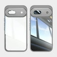 thumbnail image 1 of Allytechgroup Pixel 9 Clear Back Cover Case with Lens Protector, Anti-Yellow Shockproof Bumper AntI-Scratch Drop Proof Full Body Protective Phone Case for Google Pixel 9, Gray, 1 of 6