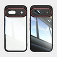 thumbnail image 1 of Allytechgroup Pixel 9 Pro XL Clear Back Cover Case with Lens Protector, Anti-Yellow Shockproof Bumper AntI-Scratch Drop Proof Full Body Protective Phone Case for Google Pixel 9 Pro XL, Blackred, 1 of 6