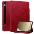 thumbnail image 1 of Allytechgroup Premium Case for Samsung Galaxy Tab S10 FE+ 13.1" 2025, Magnetic Flip Stand Cover Shockproof PU Leather Folio Compatible with Samsung Galaxy Tab S10 FE Plus SM-620 X626B, Red, 1 of 5