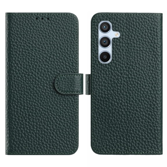 Allytechgroup Premium Flip Case for Samsung Galaxy Note 20, TPU Faux Leather with Anti-Scratch, Shock-Absorbent Protection & Credit Card Slot Stand Wallet Phone Rugged Cover for Women Men, Green