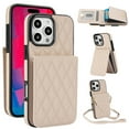 thumbnail image 1 of Allytechgroup Premium Phone Case for Apple iPhone 12 Pro Max, Wallet iPhone 12 Pro Max Case with Card Holder, Crossbody Strap, Stand Feature, Shockproof PU Leather RFID Blocking Cover,Apricot, 1 of 8