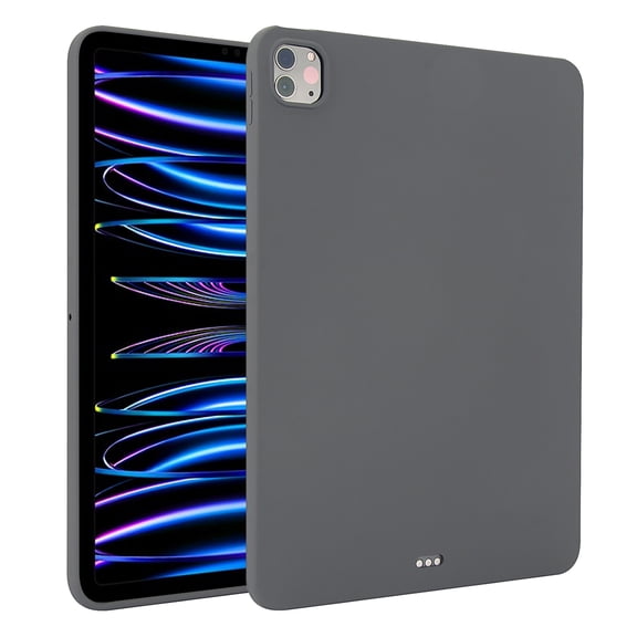 Allytechgroup Pro 11" 2022/2021/2020 Case, Ultra Slim Fit Shockproof Bumper Anti-Scratch Soft Silicone Back Cover Case for Apple iPad Pro 11 Inch 4th 3rd 2nd Gen, Grey