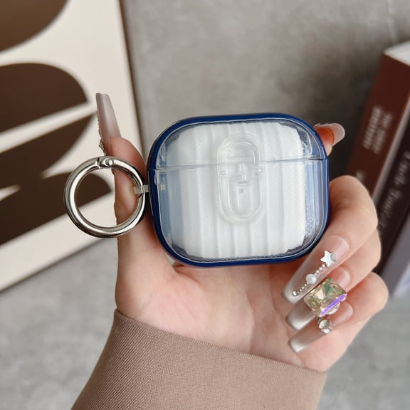 Allytechgroup Protective Case for Apple AirPods 3rd Gen 2021, Hard Shell with Keychain Ring, Shockproof Dustproof Portable Protective AirPods 3 Case Cover for Women and Girls