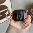 thumbnail image 1 of Allytechgroup Protective Case for Apple Airpods Pro 2019, Hard Shell with Keychain Ring, Shockproof Dustproof Portable Protective AirPods Pro 1st Gen Case Cover for Women and GirlsBlack+Red, 1 of 8
