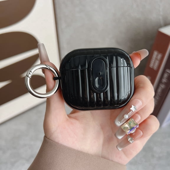 Allytechgroup Airpods Pro (2019) Scratch-Resistant Earbuds Case, Black