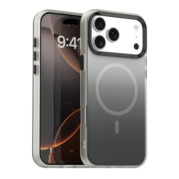 Allytechgroup Protective Case Cover for Apple iPhone 16e, Magnetic Back Cover Anti-Scratch Shock-Absorbent Anti-Fingerprint Support Wireless Charging Lightweight Non-Slip Bumper, Black