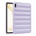 thumbnail image 1 of Allytechgroup Protective Case for Samsung Galaxy Tab S10+ / S9+ / S9 FE+ 12.4", Shockproof Puffy Bumper Cover with Soft Flexible Back, Lightweight Stand Case for Women & Kids, Lightpurple, 1 of 7