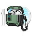 thumbnail image 1 of Allytechgroup Rugged Case for Apple AirPods 4th Gen 2024, with Cleaner Kit & Keychain Phone Stand Design Shockproof Bumper Wireless Charging Support Cover Case for Apple AirPods 4 2024, Green, 1 of 8