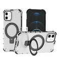 thumbnail image 1 of Allytechgroup Rugged Case for Apple iPhone 11, Ring Holder Kickstand [Camera Lens Protective] Bumper Anti-Scratch Hybrid Shockproof Phone Case for iPhone 11 for Women Men,Clear, 1 of 9