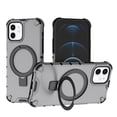 thumbnail image 1 of Allytechgroup Rugged Case for Apple iPhone 11, Ring Holder Kickstand [Camera Lens Protective] Bumper Anti-Scratch Hybrid Shockproof Phone Case for iPhone 11 for Women Men,Black, 1 of 9