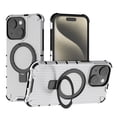 thumbnail image 1 of Allytechgroup Rugged Case for Apple iPhone 13, Ring Holder Kickstand [Camera Lens Protective] Bumper Anti-Scratch Hybrid Shockproof Phone Case for iPhone 13 for Women Men,Clear, 1 of 9
