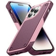 thumbnail image 1 of Allytechgroup Rugged Case for Apple iPhone 14 with 1 Pack Screen Protector, Military Grade Protective Anti-Slip Bumper Drop Proof Dual Layers TPU PC Back Case Cover for iPhone 14, Rose, 1 of 9