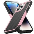 thumbnail image 1 of Allytechgroup Rugged Case for Apple iPhone 16 Pro with 1 Pack Screen Protector, Military Grade Protective Anti-Slip Bumper Drop Proof Dual Layers TPU PC Back Case Cover for iPhone 16 Pro, Pink, 1 of 10