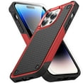 thumbnail image 1 of Allytechgroup Rugged Case for Apple iPhone 16 Pro with 1 Pack Screen Protector, Military Grade Protective Anti-Slip Bumper Drop Proof Dual Layers TPU PC Back Case Cover for iPhone 16 Pro, Red, 1 of 9