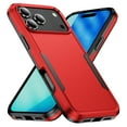 thumbnail image 1 of Allytechgroup Rugged Case for Apple iPhone 17 Pro Max, Hybrid TPU PC Back Cover Drop Proof Anti-Scratch Bumper Camera Lens Protective Phone Case Cover for Apple iPhone 17 Pro Max, Red+Black, 1 of 5