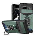 thumbnail image 1 of Allytechgroup Rugged Case for Google Pixle 8 Pro, Sliding Camera Lens Protector [Cards Slot] Kickstand Shockproof BumperCompatible with Car Mount Magnetic Back Cover for Google Pixle 8 Pro, Darkgreen, 1 of 7
