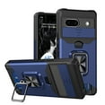 thumbnail image 1 of Allytechgroup Rugged Case for Google Pixle 8a, Sliding Camera Lens Protector [Cards Slot] Kickstand Shockproof BumperCompatible with Car Mount Magnetic Back Cover for Google Pixle 8a, Navyblue, 1 of 7