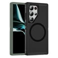 thumbnail image 1 of Allytechgroup Rugged Case for Samsung Galaxy S22 Ultra, Compatible with Magsafe Wireless Charging Support Anti-Scratch Drop Protection Bumper Anti-Fingerprint Back Cover Case, Black, 1 of 7
