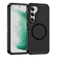 thumbnail image 1 of Allytechgroup Rugged Case for Samsung Galaxy S24 Plus, Compatible with Magsafe Wireless Charging Support Anti-Scratch Drop Protection Bumper Anti-Fingerprint Back Cover Case, Black, 1 of 7