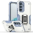 thumbnail image 1 of Allytechgroup Rugged Case for Samsung Galaxy S25+, [Support Magnetic Car Mount], Military Grade Drop Protection Hybrid Shockproof Non-Slip Cover Case with Ring Stand for Galaxy S25+, White, 1 of 9