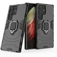 thumbnail image 1 of Allytechgroup Rugged Case for Samsung Galaxy S25 Ultra, Ring Holder Kickstand Shockproof Drop Protection Anti-Scratch Bumper Phone Case for Samsung Galaxy S25 Ultra, Black, 1 of 11