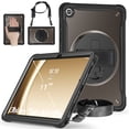 thumbnail image 1 of Allytechgroup Rugged Case for Samsung Galaxy Tab A11+ Plus 2025, Rotating Kicktand Translucent Back Cover Shockproof Adjustable Hand Strap Shoulder Strap Kids Friendly Lightweight Cover,A, 1 of 9
