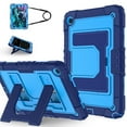 thumbnail image 1 of Allytechgroup Rugged Case for Samsung Galaxy Tab A9+ Plus 11" SM-X210 X215 X216, 3-Layers TPU pc with Shoulder Strap Shockproof Dual Angle Stand Kids Friendly Case for Galaxy Tab A9+,Navy+Blue, 1 of 7