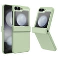 thumbnail image 1 of Allytechgroup Rugged Case for Samsung Galaxy Z Flip 6/ Flip 7 FE, with Build in Screen Protector Anti-Scratch Hinge Protection Bumper Hybrid Phone Case Shell for Galaxy Z Flip 6/ 7 FE, Lightgreen, 1 of 7