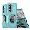thumbnail image 1 of Allytechgroup Rugged Case for Samsung Galaxy Z Fold 6 with 1X Screen Protector, Military Grade Drop Protection Non-Slip Cover Case with Ring Stand Shockproof Back Cover for Women Men, Mint, 1 of 6