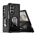 thumbnail image 1 of Allytechgroup Rugged Case for Samsung Galaxy Z Fold 6 with 1X Screen Protector, Military Grade Drop Protection Non-Slip Cover Case with Ring Stand Shockproof Back Cover for Women Men, Black, 1 of 6