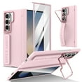 thumbnail image 1 of Allytechgroup Rugged Case For Samsung Galaxy Z Fold 6 with Screen Protector, Camera Lens Kickstand Grip Band Shockproof Bumper Phone Case for Women Men Compatible with Galaxy Z Fold 6,Pink, 1 of 10