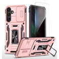 thumbnail image 1 of Allytechgroup Rugged Galaxy A16 5G Case with Screen Protector & Camera Lens Cover, Magnetic Phone Case for Samsung Galaxy A16 5G with Ring Holder Kickstand & Military Grade Protection, Rosegold, 1 of 7