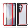 thumbnail image 1 of Allytechgroup Rugged Galaxy A16 5G Case with Screen Protector, Lightweight Shockproof Phone Case for Samsung Galaxy A16 5G, Clear TPU+PC Cover & Corner Protection Hard Shell, Blackred, 1 of 3